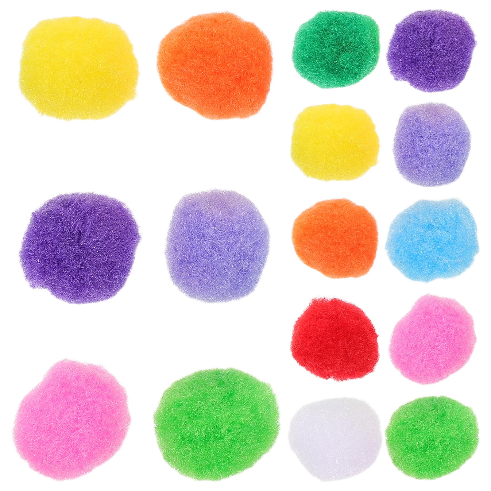 WEUVEB 1000Pcs Soft Plush Multicolor Pom Poms for Crafts, Home Decor, Kids Art Projects and Activities