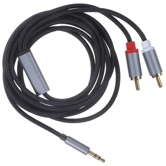 WEUVEB .5mm Audio Video Cable for TV with 2m Length and Dual Splitter Connector