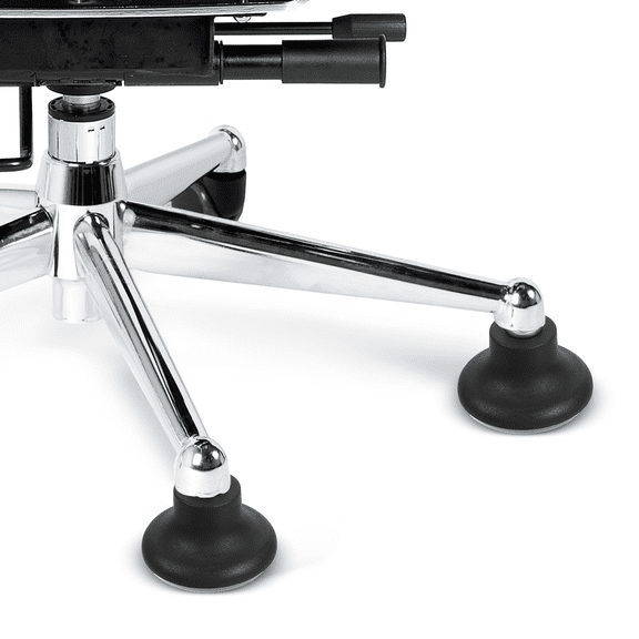 WEUVEB Back to School 5Set Chair Leg Wheel Pads Sturdy PU Caster Compatible with Office Chair Black