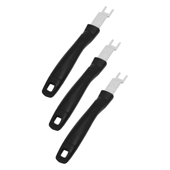 WEUVEB 3-Piece Stainless Steel Grill Grate Lifters with Handles for Safe Kitchen and Outdoor BBQ Use