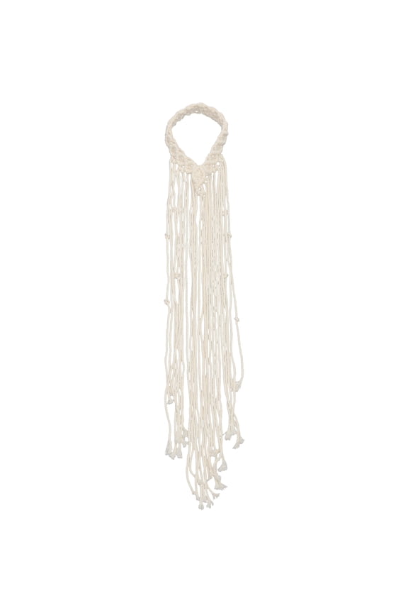 Beige Bridal Headpiece Macrame Wedding Hairband Perfect for Weddings Proms and Parties