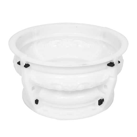 WEUVEB Beige Plastic Roman Column Mold for Decorative Concrete Pillars and Garden Gate Posts