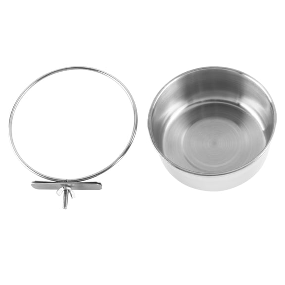 WEUVEB Birds Food Holder Feeder Case Stainless Steel 1Set Hanging Design