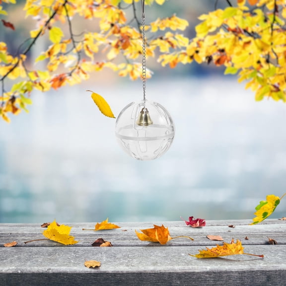 WEUVEB Bird Feeding Training Toy Foraging Ball Transparent Plastic Educational Thinking 1Pack