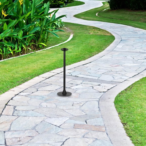 WEUVEB Black Adjustable Patio Umbrella Replacement Pole with Quick Install and Universal Use