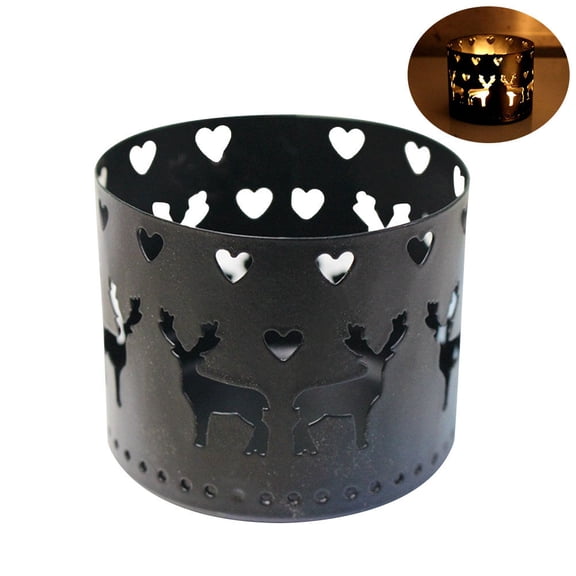 WEUVEB Candlestick Ornament Candle Holder Iron Decoration Desktop Item Home Decoration 1Set