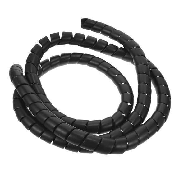 WEUVEB Black Plastic Pipe Protector Sleeve for Home and Office Spaces