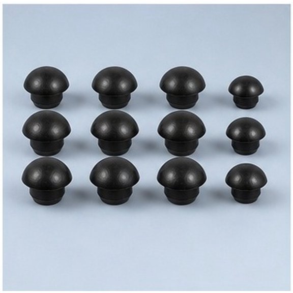 WEUVEB Black Rubber Hydraulic Jack Plugs, 15-Piece Oil Filler Bung Kit for Floor Jacks