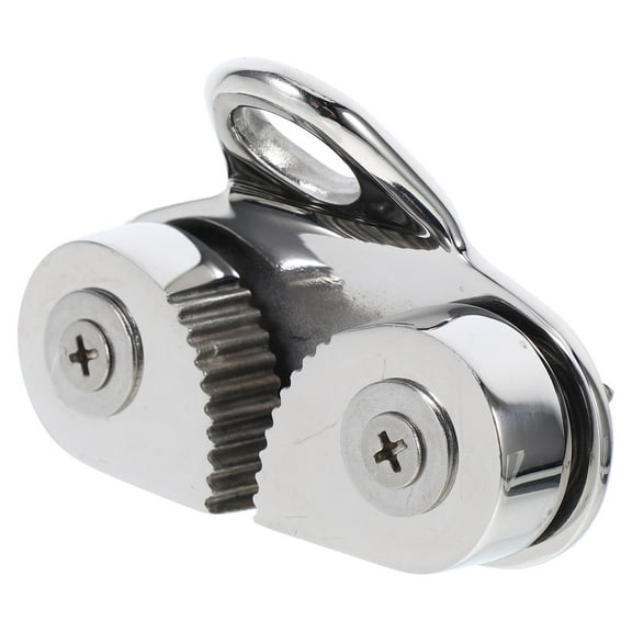 WEUVEB Boat Cam Cleat Stainless Steel with Jam Cleat Design for Line Holding and Quick Release