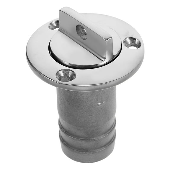 WEUVEB Easy Install Steel Boat Transom Drain Plug with Waterproof Seal Ring