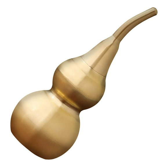 WEUVEB Golden Brass Gourd Figurine Shui Decor for Home Office Living Room