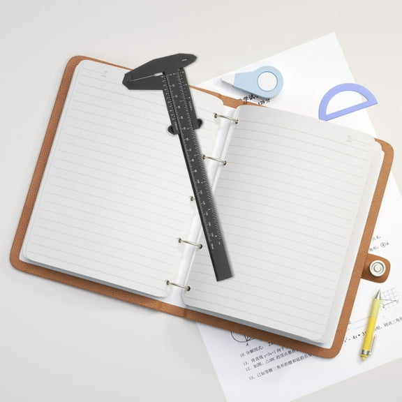 WEUVEB Plastic Metric Caliper with Design, Versatile Measuring Tool for Precision, Black Color, Easy to Use