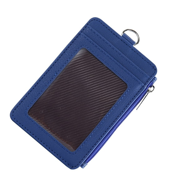 WEUVEB PU Protective Case Blue for Credit and Id Card Protection