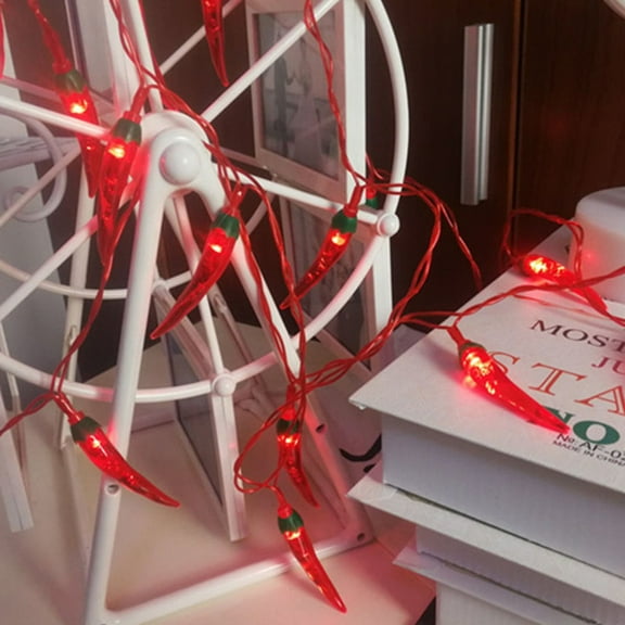 WEUVEB 1Pc Indoor Red Chili LED ng Light for Home Decoration and Illumination