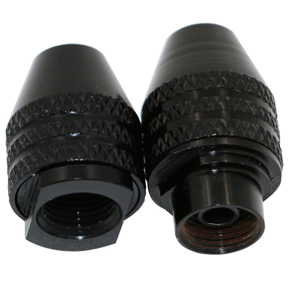 WEUVEB Chuck Adapter Drill Chuck Black Aluminum Alloy Keyless Design Holds Drill Bits 1Pack