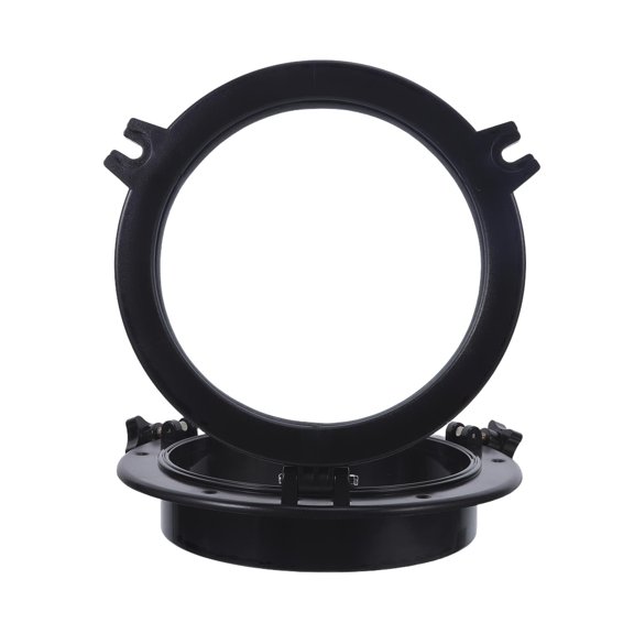 WEUVEB Clear Marine Porthole Window ABS Black Tempered Glass for Boat