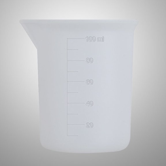 WEUVEB Clear White Plastic Measuring Cups Set with Molded Graduations for Precise Kitchen and Cooking Measurement Accuracy
