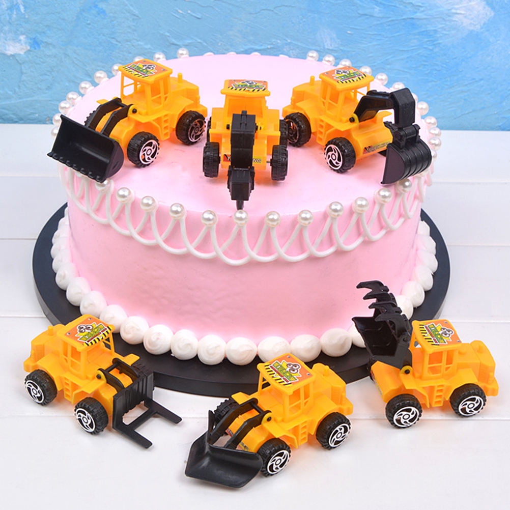 WEUVEB Construction Car Cake Toppers, Multi Color, Birthday Decor ...