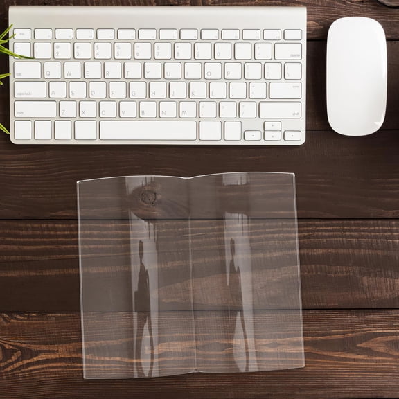 WEUVEB Clear Acrylic Table Paperweight with Elegant for , Reading, Office and Home Use