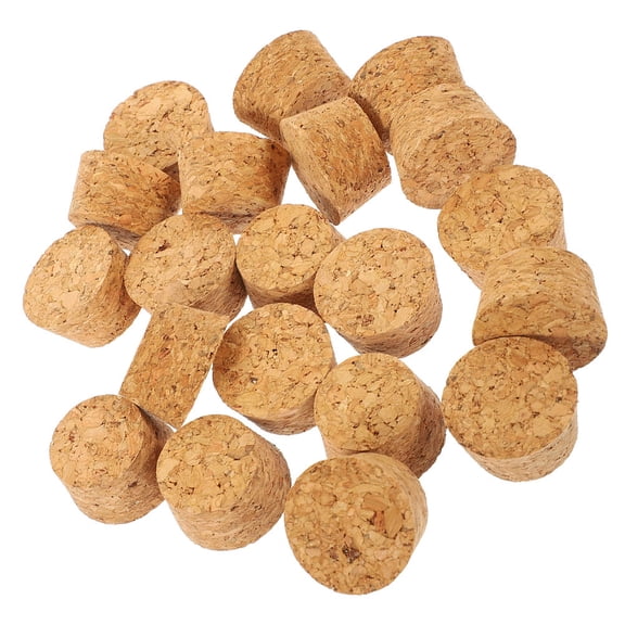 WEUVEB Natural Wood Wine Bottle Corks 20 Pieces for Home Wine Making and Crafting Supplies