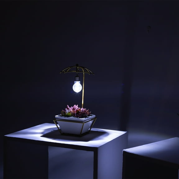 WEUVEB Ceramic Planter Pot with Drainage Hole, Golden Flower Pot for Indoor Outdoor Plants, 1 Set