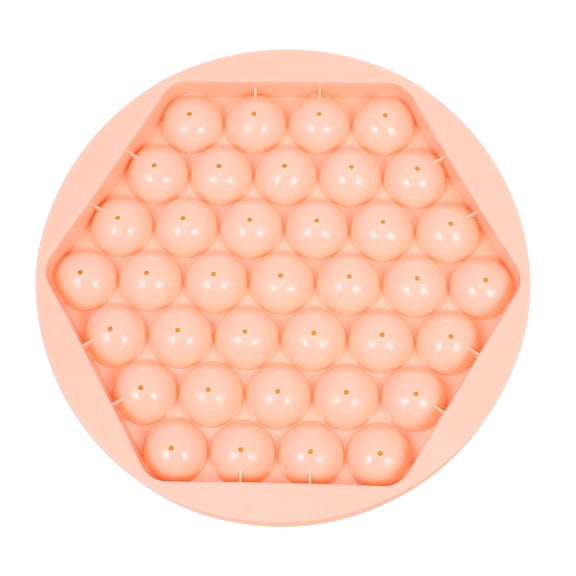 WEUVEB Cube Mold Plastic Tray Pink with Cover Prevents Odors and Dirt