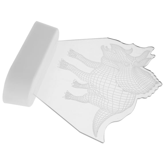 WEUVEB Portable White Dinosaur Night Light with Soothing LED Lamp for Kids Bedroom Decor and Sleep