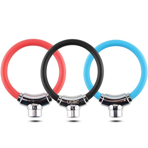 WEUVEB Cyclists Lock Steel Cable Lock Ring Lock for Outdoor Riding 1Pack