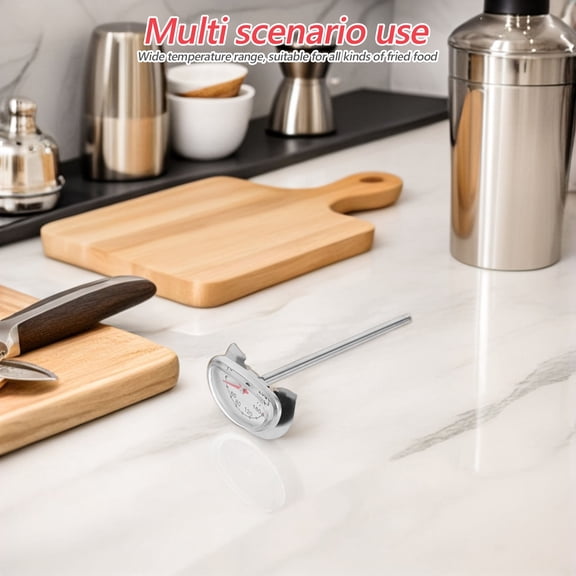 WEUVEB Food Thermometer for Cooking with Stainless Steel and Stand for Accuracy