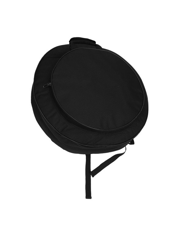 Black Cymbal Storage Bag with Thick Sponge Inserts for Secure Transport and Storage