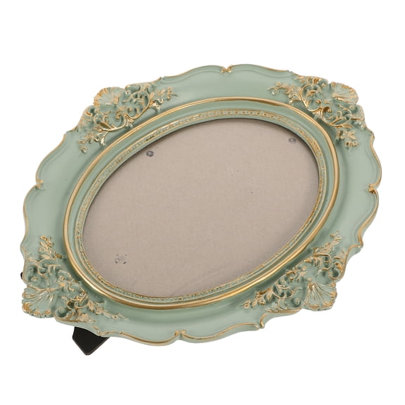 WEUVEB Antique Ornate Oval Resin Picture Frame Vintage European Home Decor