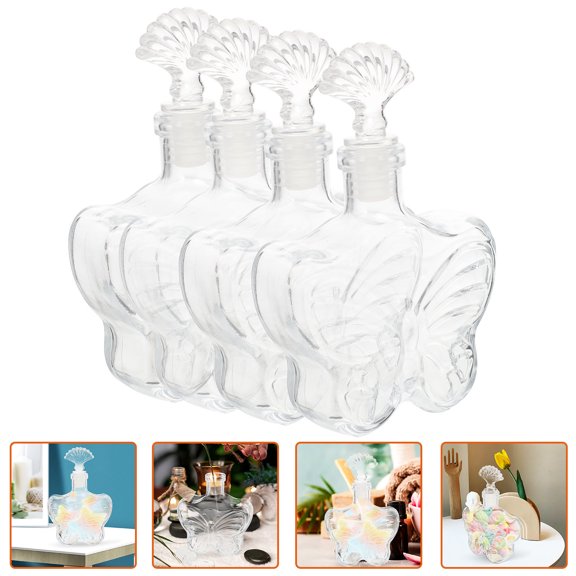 WEUVEB Decorative Glass Bottles for Wish Notes, Essential Oils and Small Keepsakes