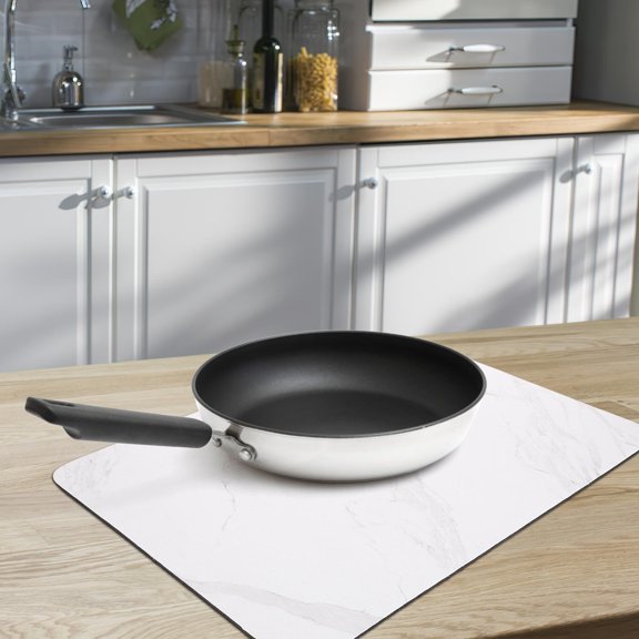 WEUVEB Multi Function Marble Design Drying Mat for Kitchen Counter with Fast Water Absorption