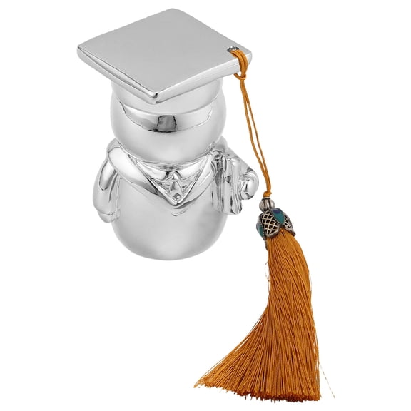WEUVEB Silver Resin Graduation Figurine for Commemoration