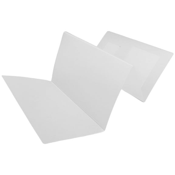 WEUVEB Desktop Sneeze Guard Board White Plastic Barrier Screen Easy to Remove and Install for Home