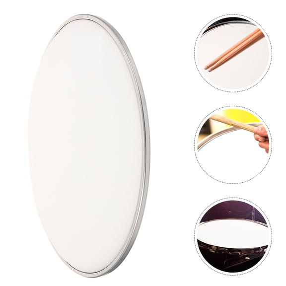 WEUVEB White Mesh Drum with Aluminum Frame Net Cloth for Quiet Silent Drum Practice Pads
