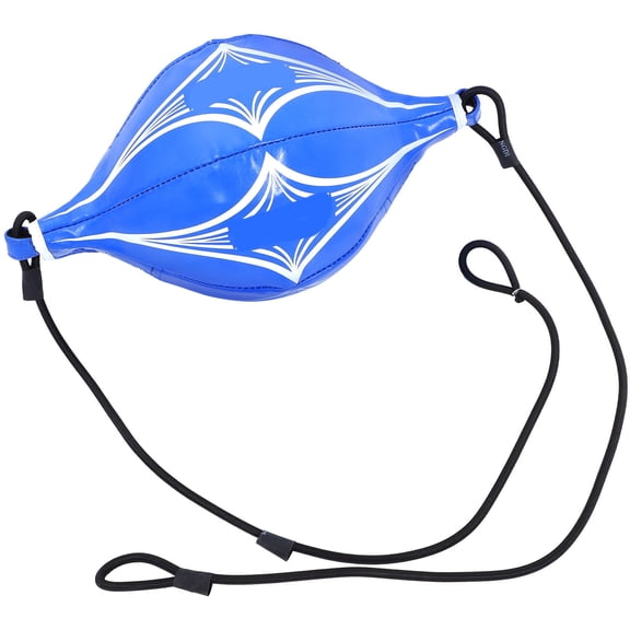 WEUVEB Balanced Blue Boxing Bag for Workout with Durable PU and Double End Design