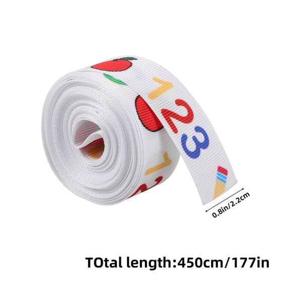 WEUVEB Back to School Wired Ribbon Roll Multi 2 Rolls