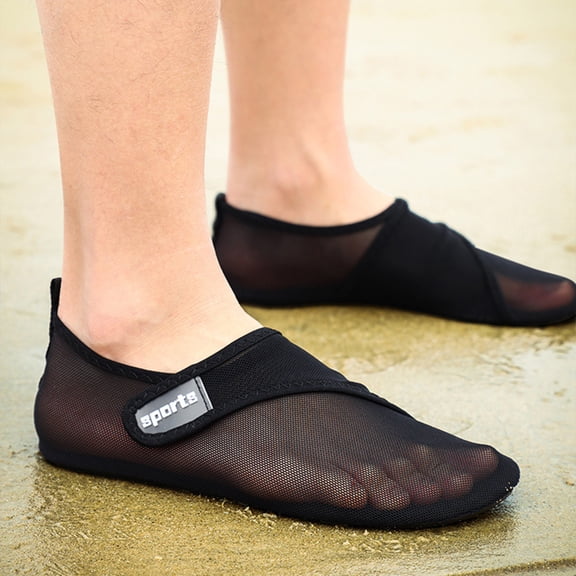 WEUVEB Black Non- Barefoot Wading Shoes for Beach, Water Sports, Swimming, and Outdoor Activities