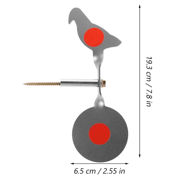WEUVEB Assorted Color Metal Rotating Bird Spinner Target for Practice