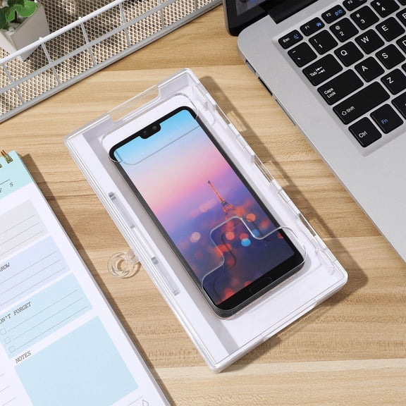 WEUVEB Electronic Phone Lock Box Clear Case with Materials for Phone Security
