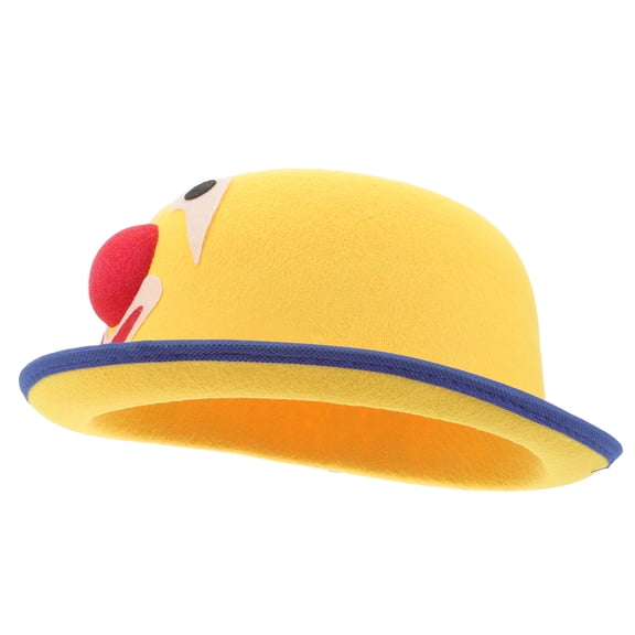 WEUVEB Comfortable Yellow Clown Hat with Bells for Holiday Festivals