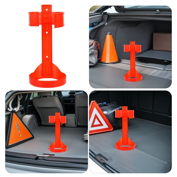 WEUVEB Red Fire Extinguisher Holder Wall Mount with Sturdy Plastic Material