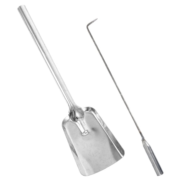 WEUVEB Fireplace Tool Set, Silver 45 Steel, and Elegant for Home Use
