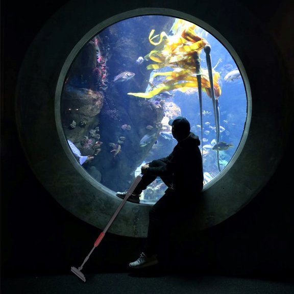 WEUVEB Fish Tank Cleaning Kit with Detachable Design Telescopic Handle and Safe Use Features