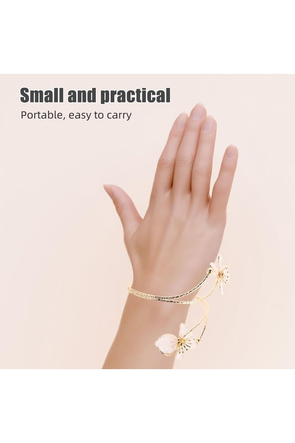Flower Cuff Bracelets 2Pcs Vintage Floral Jewelry for Girls Parties and Holidays