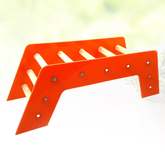 WEUVEB Flying Bird Toy Dark Red Wooden Pet Exercise Toy 1Set