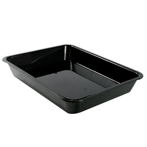 WEUVEB Food Preservation Trays Stackable Pork Storage Tray Black 1Set
