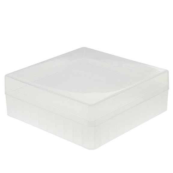 WEUVEB Cryovial Storage Box Polycarbonate Clear Container for Freezer Mechanical Refrigeration