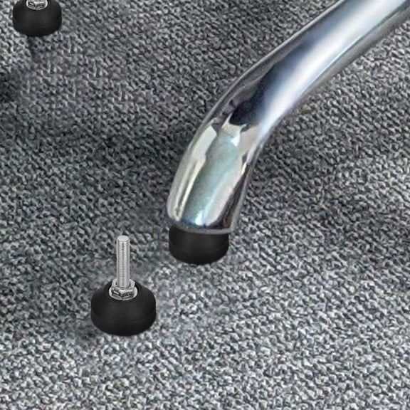 WEUVEB Adjustable Furniture Leveling Legs with Round Carbon Steel Base for Machinery and Equipment Stability